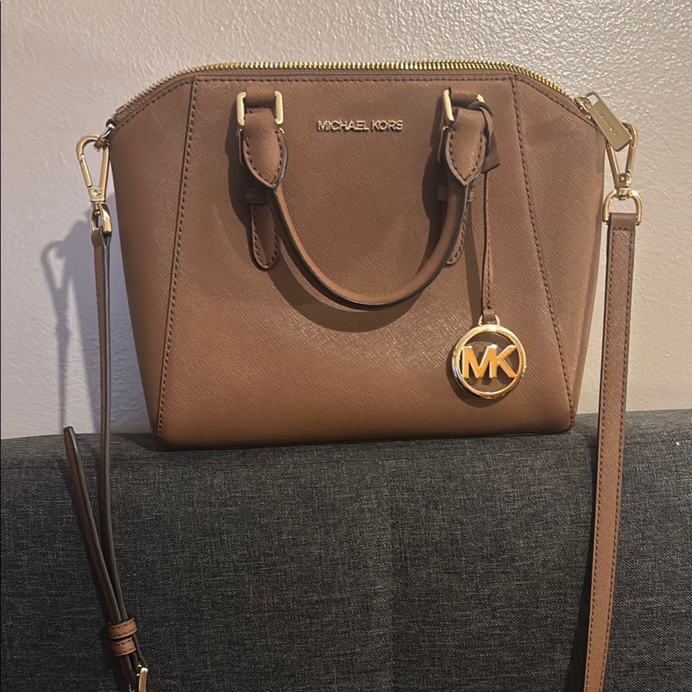 Michael Kors Brown Satchel Bag